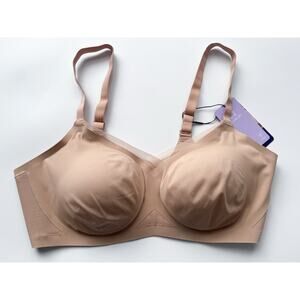 NWT Honeylove Wireless CrossOver Bra in Sand Size 2X 42C/D